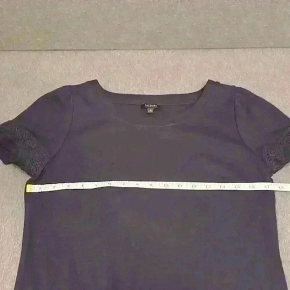 Talbots Short Sleeve Navy Dress. Calf Length. 100% Cotton. Women’s Size Small - Picture 7 of 9